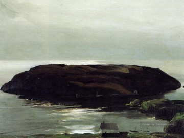  sea Peintre - Une île dans la mer Paysage réaliste George Wesley Bellows
